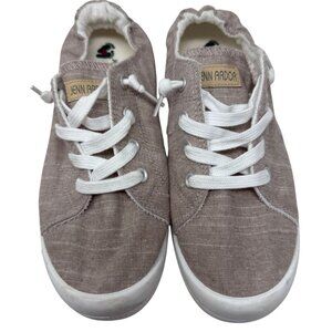 Jenn Ardor Womens Super Comfy Casual Sneakers Size 8 Beige Neutral  Soft back